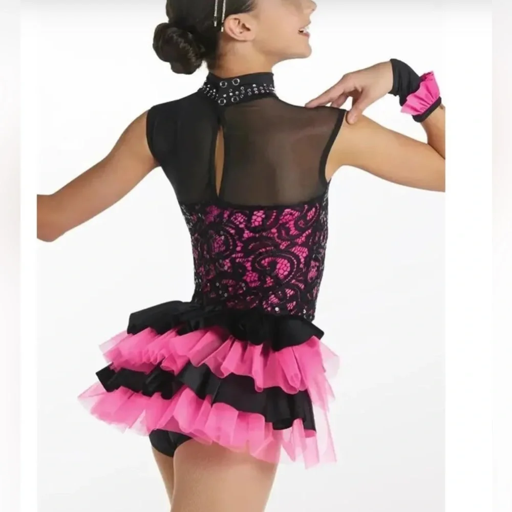 Weissman Pink and Black LC Dance Wear